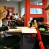 "Sfeervolle foto van Montessori-leerlingen aan
locatie Vlierestraat. school"