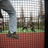 "opening panna-kooi (voetbalkooi), Weurtseweg, Dit is een kooi waarin de jeugd kan straatvoetballen."