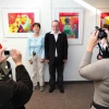 \"opening expositie gehandicaptenkunst ,  medisch centrum De Kroonsteen Theo Salari en Corina de Groot\"