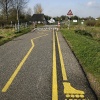 \"Ooij, Verkeers strepen bij Wildrooster\"