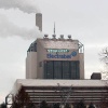\"Nijmegen, 18-12-2009 . Aktievoerders hangen spandoek: \'STOP CO2\'  aan gevel electriciteitsmaatschappij Electrabel ivm klimaatconferentie\"