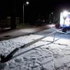 \"Nijmegen, 31-1-2010 . Omgereden lantaarnpaal in de sneeuw op de Muntweg\"