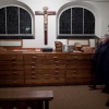 \"Nijmegen, 27-01-2010 . Oost ontmoet oost, bijeenkomst voor bewoners Nijmegen Oost in Canisiuscollege, met rondleiding in st. Stefanuskerk\"