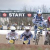 \"Wijchen, 04-04-10: Op het terrein van Wycroos in Wijchen strijden jonge kinderen vandaag om het districtkampioenschap fietscross\"