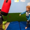 \"Wijchen, 26-04-2010: Kinderdagverblijf het laantje is beste kinderdagverblijf van nederland geworden. Spelen met de boksbal is onderdeel\"