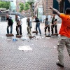 \"Nijmegen, 25-7-2010 . Zomerfeesten, Vierdaagse, opruimen stad 8 uur smorgens, Malden en Molenhoek helemaal schoon.
Koningsplein\"