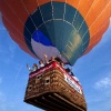 \"Nijmegen, 26-07-2010, Luchtballonvaart met Jan vd. Meer en Hannie Kunst\"