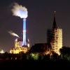 \"Weurt, Electrabelcentrale by night. Electriciteitscentrale\"