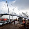 \"Nijmegen, 3-2-2011 . Nieuwe brug in Beek, Ubbergen.\"