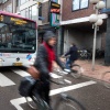 \"Nijmegen, 10-3-2011 . smetiusstraat/bloemerstraat, chaotische toestanden bij bushalte, busschauffeurs klagen dat het erg onveilig is op de genoemde straten\"