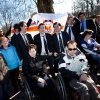 \"Nijmegen, 19-3-2011 . het dispuut Wing van Carolus Magnus gaat met verstandelijk gehandicapten naar Burgers Zoo. NL doet\"