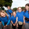 \"Batenburg:vanaf jan baptistschool start avondvierdaagse (panorama)\"