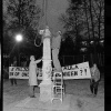 \"november 1986, start nieuwbouw aula run, kun.protest tegen bezuinigingen\"