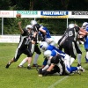 \"Nijmegen, 26-6-2011 . american football Pirates-Falcons, Arnhem Falcons en Nijmgen Pirates zijn al zo goed alz eker om eem plekje in de playoffs, sportpark van Hatert\"