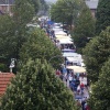 \"Groesbeek, Jaarmarkt en gemeentehuis vanuit de hoogwerker., 26-7-2011:\"