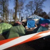 \"Nijmegen, 28-11-2011 . Occupy kamp in Valkhofpark\"