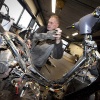 \"Groesbeek, 8-12-2011 . Sanders tweewielers sloopt en recycleert brommers\"