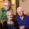 \"Ubach over Worm, 7-1-2012 . Tante Jo, 81, tante Anne, 92 en tante Roos 80.\"