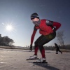 \"Nijmegen, 4-2-2012 . studenten van schaatsclub Nsssv schaatsen op Hatertse vennen.\"