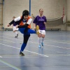 \"Nijmegen, 19-2-2012 . Said Achouitar: Futsal Chabbab, buurtbattle Meyhorst, Allochtone meisjes voetballen\"