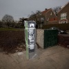 \"Nijmegen, 28-2-2012 . Parkeermeterautomaat die nog moet worden uitgepakt, Archipelstraat  / Delistraat\"